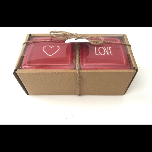 ❤️🆕 New Rae Dunn 2pk Red Jewelry Boxes - Picture 4 of 10